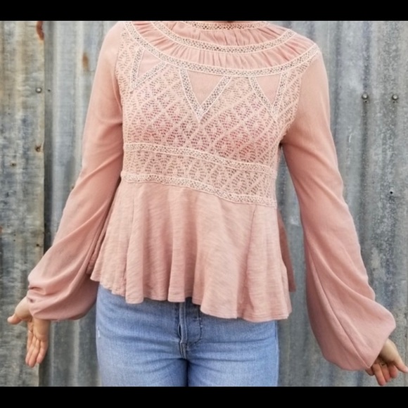 Free People Peplum Top - Size M - Picture 1 of 10